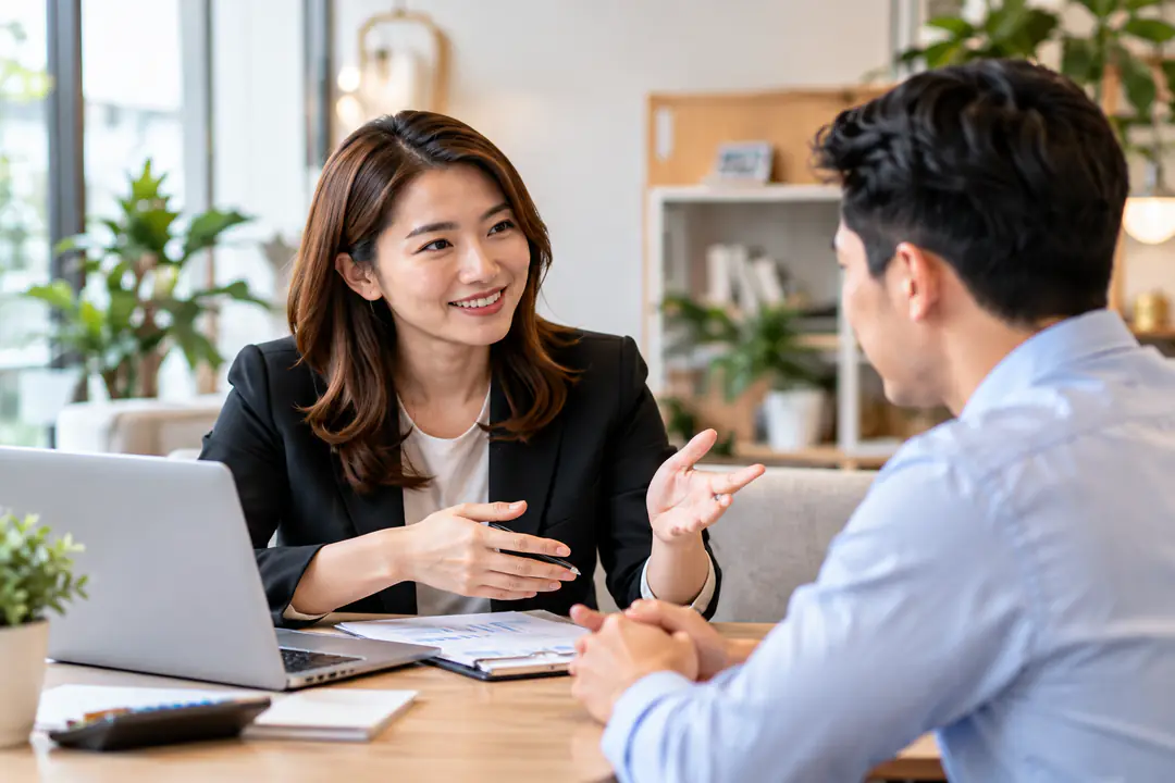 Illustrative conversation between a mortgage adviser and client
