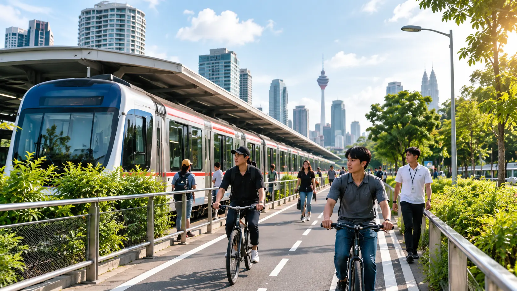 Public transport, walking and cycling in Malaysia