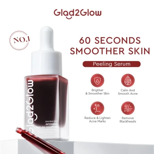 Glad2glow Aha Bha Pha Serum Intensive Peeling Solution Essence Glowing Skin Brightening Dark Spot Acne-pron Blackhead