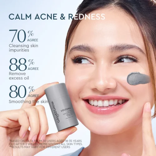 Glad2Glow 3 IN 1 Pomegranate Niacinamide Brightening Clay Mask Stick Pomegranate/Mugwort/Volcano 3pcs