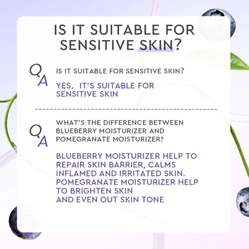 Glad2Glow Blueberry Repair Ceramide Moisturizer （30g）Skincare Day Cream Night Cream Skin Barrier Facial Acne Moisturizer