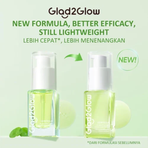 Glad2Glow Centella Salicylic Acid Power Clear Acne Serum 17ml Acne Treatment Medication Prevent the Growth of Jerawat