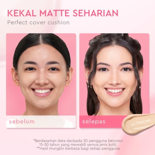 Glad2Glow Perfect Cover Cushion Foundation Full Coverage Long-Lasting Waterproof Makeup Oil Control BB CushionRefill气垫粉底
