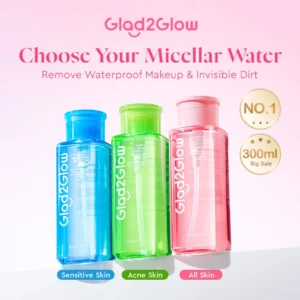 Glad2Glow Micellar Water Makeup Remover Cleansing oil Glowing Boosting/Acne/Sensitive Care Skin Cleanser Face