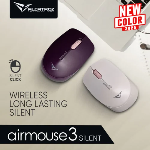 Alcatroz AirMouse 3 Silent 1200 CPI USB Wireless 2.4G Mouse | Free MouseMat