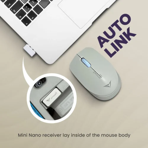 Alcatroz AirMouse 3 Silent 1200 CPI USB Wireless 2.4G Mouse | Free MouseMat