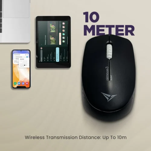 Alcatroz AirMouse 3 Silent 1200 CPI USB Wireless 2.4G Mouse | Free MouseMat