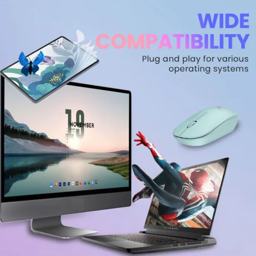 Alcatroz AirMouse V Ergonomic Design Wireless Mouse 1200 CPI | Free MouseMat