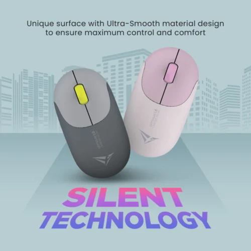 Alcatroz Airmouse L6 Rechargeable Wireless 2.4G Silent Mouse | 1600 CPI | Free MouseMat