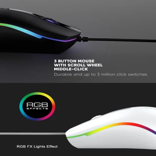 Alcatroz Asic 9 RGB Hi-Definition USB Wired Mouse | Free MouseMat