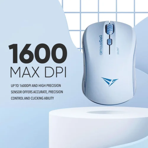 Alcatroz AirMouse Duo 3 Bluetooth + Wireless 2.4G 1600 CPI Silent Mouse | Free Mouse Pad