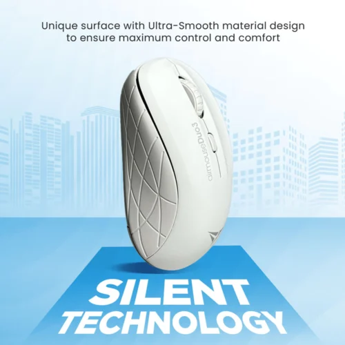 Alcatroz AirMouse Duo 3 Bluetooth + Wireless 2.4G 1600 CPI Silent Mouse | Free Mouse Pad