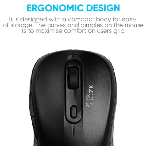 Alcatroz AirMouse Duo 7X Silent Click Wireless Mouse | 2.4G Wireless | Bluetooth 5.0 | 1600 CPI | Free Mouse Mat