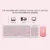 Alcatroz Jelly Bean A2000 Wireless Keyboard and Silent Mouse | Wireless 2.4G | Free Mouse Mat + Battery