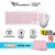 Alcatroz Jelly Bean U2000 USB Wired Keyboard and Mouse Combo | Free Mouse Mat | 1 Year Warranty