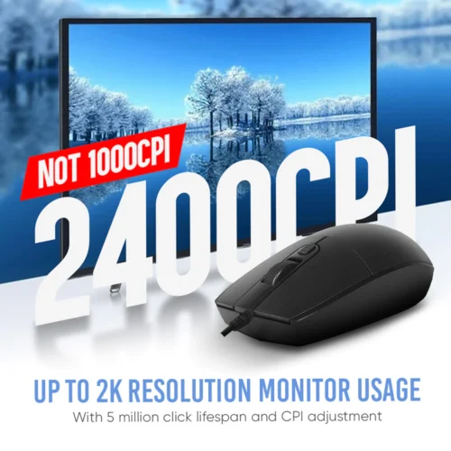 Alcatroz Jelly Bean U2000 USB Wired Keyboard and Mouse Combo | Free Mouse Mat | 1 Year Warranty