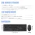 Alcatroz Jelly Bean U2000 USB Wired Keyboard and Mouse Combo | Free Mouse Mat | 1 Year Warranty