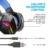 Alcatroz Neox HP500 RGB Wired Gaming Headphone with Foldable Microphone | 50MM Huge Driver | RGB LED