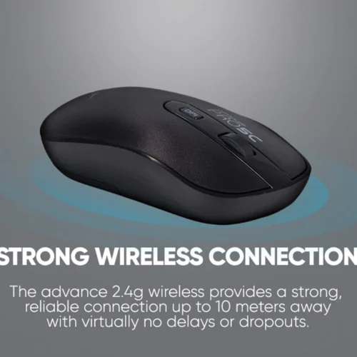 Alcatroz AirMouse Pro 5C Silent Click Wireless Mouse | 2.4G Wireless | Type C Connector | 1600 CPI | Free Mouse Mat