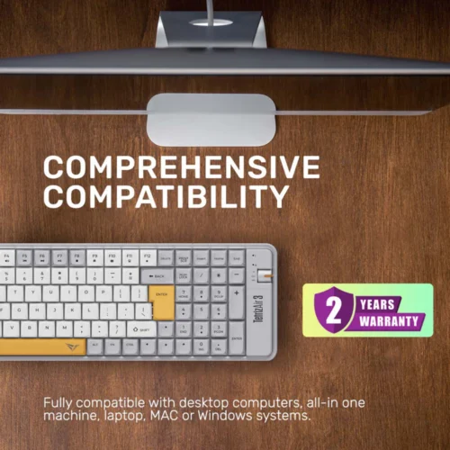 Alcatroz Tetriz Air 3 Bluetooth 5.3 Dual Mode 99 Key Wireless Keyboard [Free Mouse Mat]