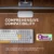 Alcatroz Tetriz Air 3 Bluetooth 5.3 Dual Mode 99 Key Wireless Keyboard [Free Mouse Mat]