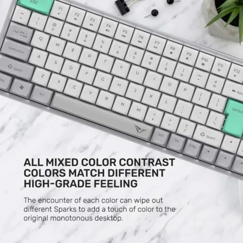 Alcatroz Tetriz Air 3 Bluetooth 5.3 Dual Mode 99 Key Wireless Keyboard [Free Mouse Mat]