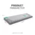 Alcatroz Tetriz Air 3 Bluetooth 5.3 Dual Mode 99 Key Wireless Keyboard [Free Mouse Mat]