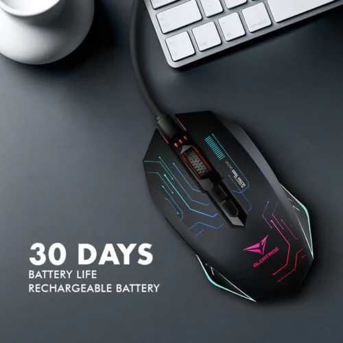 Alcatroz X-Craft Air Ultra Silent Wireless Gaming Mouse | 3200 CPI | Pulsating Effects