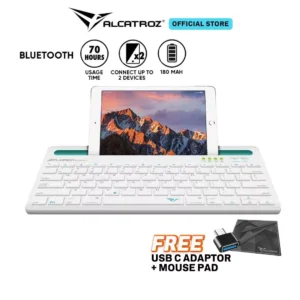 Alcatroz Xplorer Dock 1 BT Bluetooth Keyboard With Docking For Tablet and Smartphones
