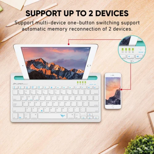 Alcatroz Xplorer Dock 1 BT Bluetooth Keyboard With Docking For Tablet and Smartphones