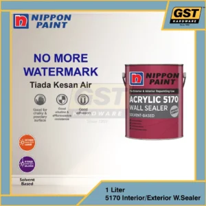 5L Nippon Paint 5170 Acrylic Sealer Paint For Interior And Exterior Wall Sealer 底漆