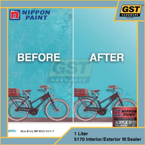 5L Nippon Paint 5170 Acrylic Sealer Paint For Interior And Exterior Wall Sealer 底漆