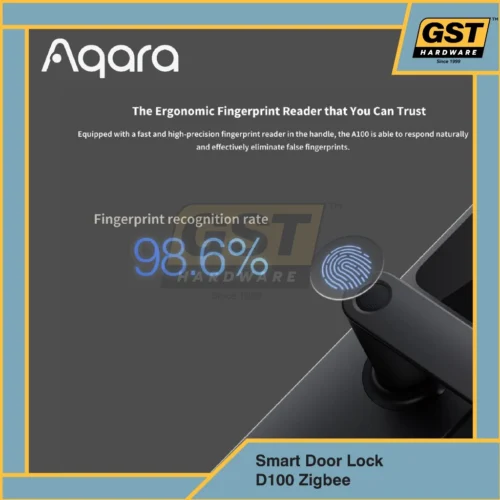Aqara Smart Door Lock A100 Zigbee – Keyless Entry | Fingerprint + Password + NFC | Model: HS20002