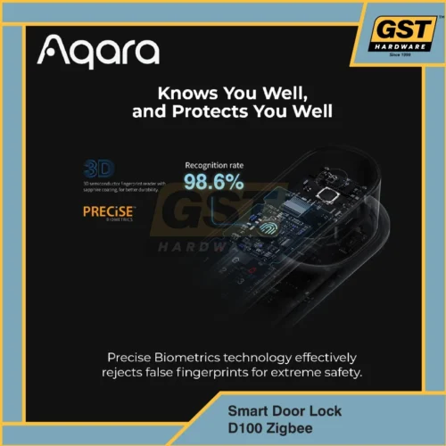Aqara D100-6 Aqara D100 Zigbee Smart Door Lock (Glorbal Version) Premium Keyless Lock HS20001