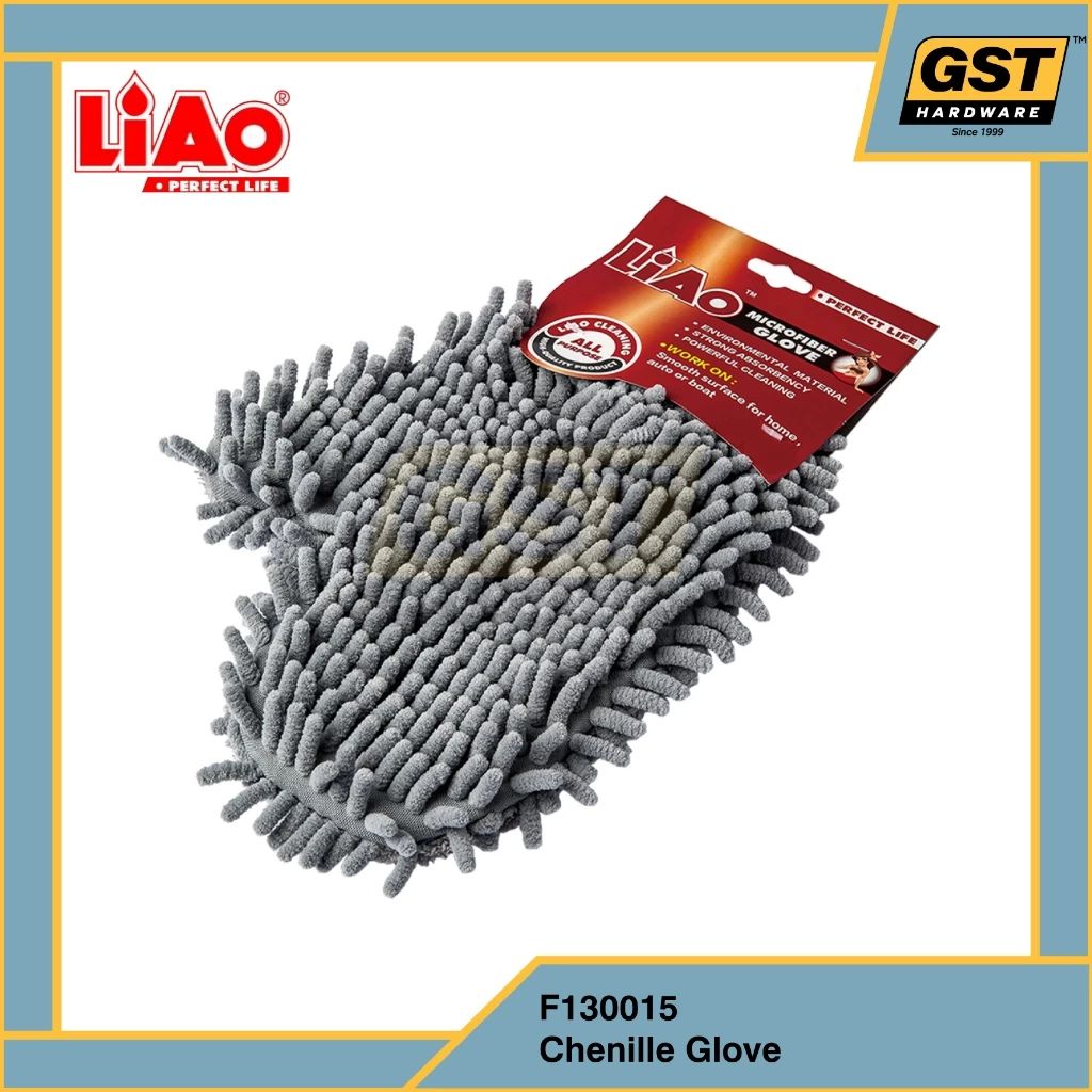 Liao Car Wash Glove F130015 Cleaning Glove Cloth Glove Microfiber Glove Chenill