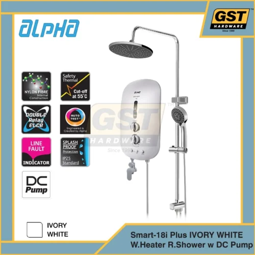 Alpha Water Heater with Pump Rain Shower Water Heater Rain Shower Water Heater DC Pump Water Heater With Pump 热水器