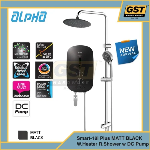 Alpha Water Heater with Pump Rain Shower Water Heater Rain Shower Water Heater DC Pump Water Heater With Pump 热水器