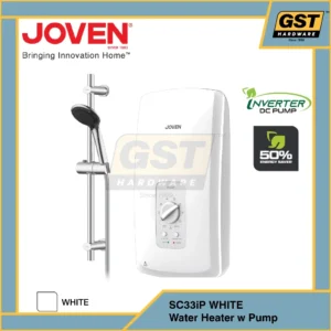 Joven Water Heater with Pump Inverter SC33iP Joven SL30iP Shower Heater with Pump Water Heater DC Pump