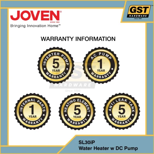 Joven Water Heater with Pump Inverter SC33iP Joven SL30iP Shower Heater with Pump Water Heater DC Pump