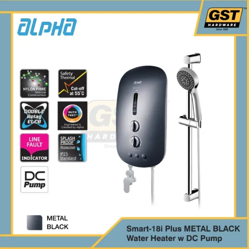 Alpha Water Heater with Pump Smart-18i Heater Shower Water Heater Pump Heater Shower with Pump Water Heater DC Pump