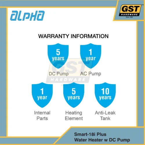Alpha Water Heater with Pump Smart-18i Heater Shower Water Heater Pump Heater Shower with Pump Water Heater DC Pump