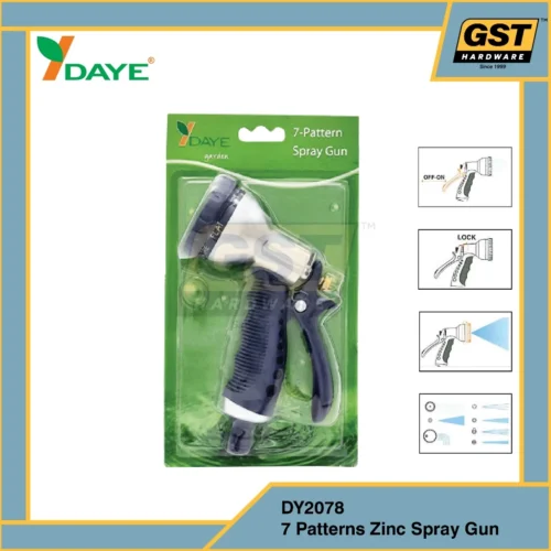 Daye DY2078A High Quality 7 Pattern Zinc Spray Gun | Wash Gun | Water Spray