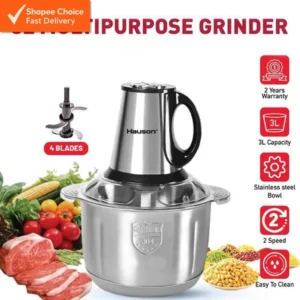 Hauson 3L Electric Meat Grinder 5000W | Hauson Mesin Pengisar Daging Elektrik 3L 5000W | Hauson 3L 电动绞肉机 / 食物搅拌机 5000W