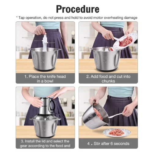 Hauson 3L Electric Meat Grinder 5000W | Hauson Mesin Pengisar Daging Elektrik 3L 5000W | Hauson 3L 电动绞肉机 / 食物搅拌机 5000W