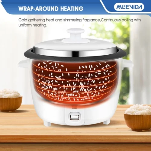 MEEVIDA 1.0/2L Non-Stick Rice Cooker Periuk Nasi Elektrik Kecil Multi-functional Rice Cooker For 3-4 People Rice Cooker