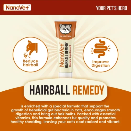 Nanovet® Pet Hairball Remedy Gel for Cat