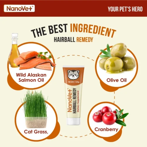 Nanovet® Pet Hairball Remedy Gel for Cat