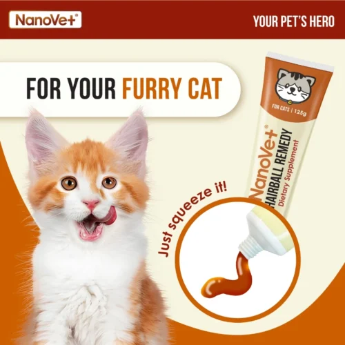 Nanovet® Pet Hairball Remedy Gel for Cat