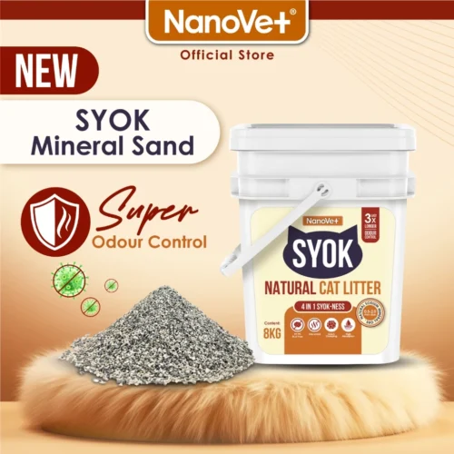 Nanovet® Syok Mineral Sand Natural Cat Litter