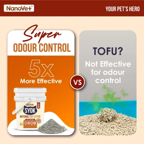 Nanovet® Syok Mineral Sand Natural Cat Litter